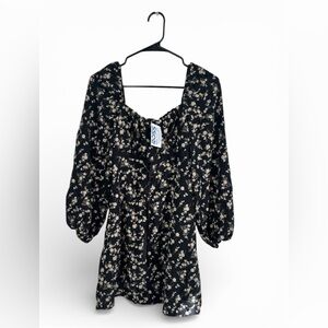 Dizzy Lizzy Black Floral Women's dress Size S